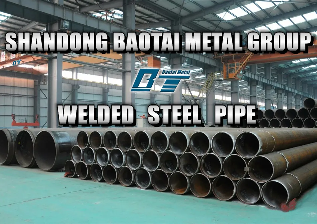 SSAW Spiral Welded Black Carbon Steel Pipe