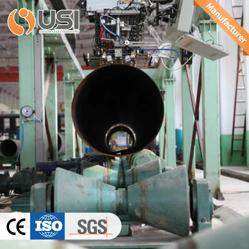 SSAW Pipe ASTM A252 Precision Spiral Weld Steel Pipe Spirally Submerged Arc Welding (SSAW) Carbon Steel Pipe Customizable Sizes for Industrial Use