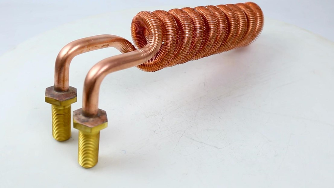 Non-Standard Custom Copper Spiral Fin Tube Cooling Tube Coil Cooling Coil Heat Exchanger Cooler L/U Type