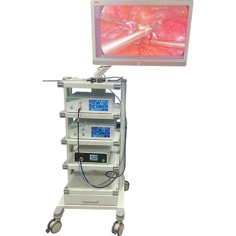 UHD Endoscopy Camera System with Light Source, Monitor and Endo Trolley