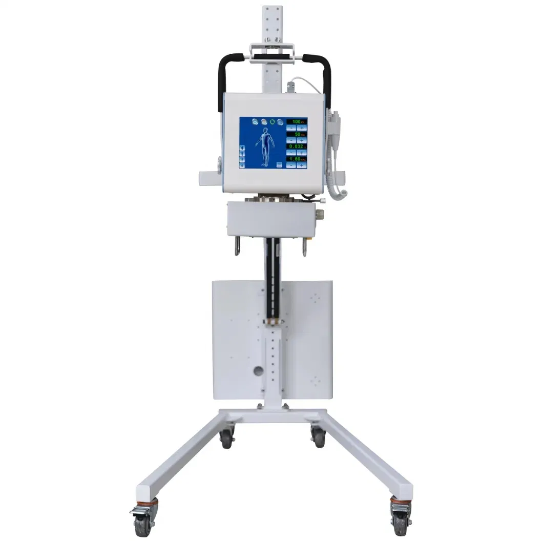 Mobile 5kw Flat Panel Detector Digital X-ray Equipment Human Veterinary Imaging
