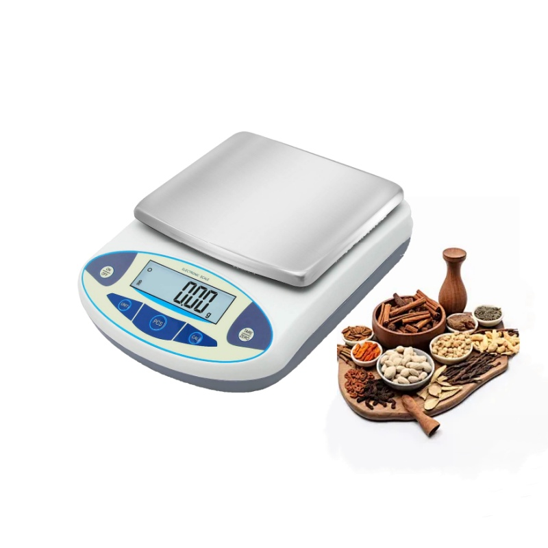 10kg/0.01g Square Plate RS232 Interface Electronic Balanc Counting Weight Scale for Kitchen Spices