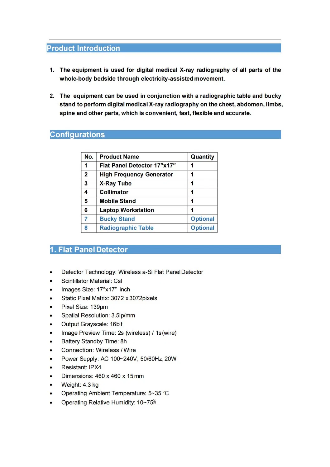 Digital Portable Medical X-ray Machine