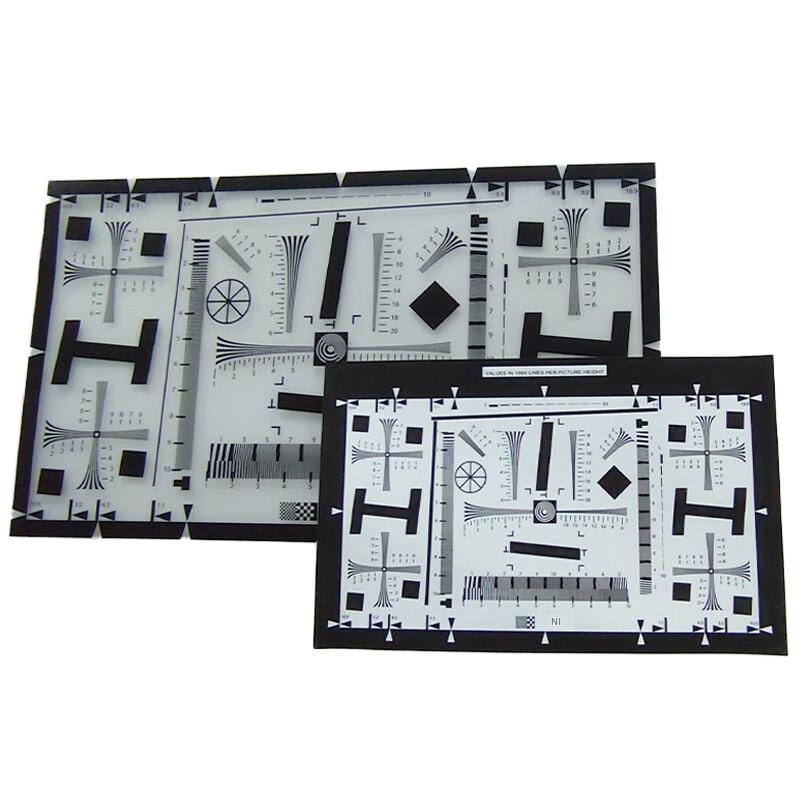 ISO12233 Resolution Test Card Lens Sfr Resolution Mtf Clarity for Security Cameras