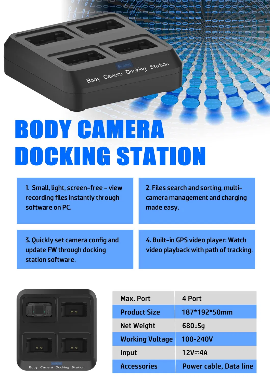 Body Camera Dock Station 9