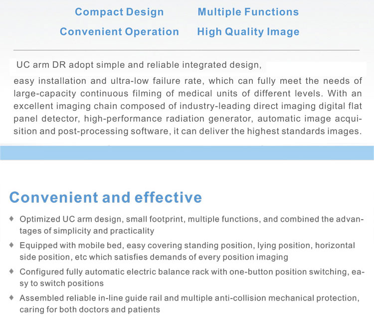 My-D047flat Panel Detector Based Uc-Arm Digital X-ray Radiography System (32KW)
