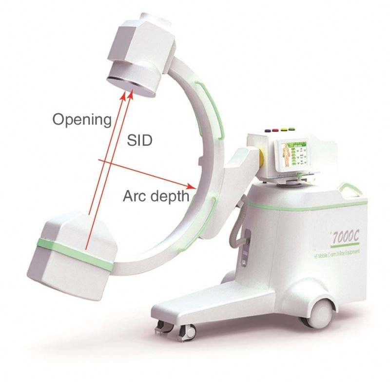 Am-112e Hospital Medical Equipment 100mA High Frequency Mobile C-Arm X Ray Machine C Arm Equipment