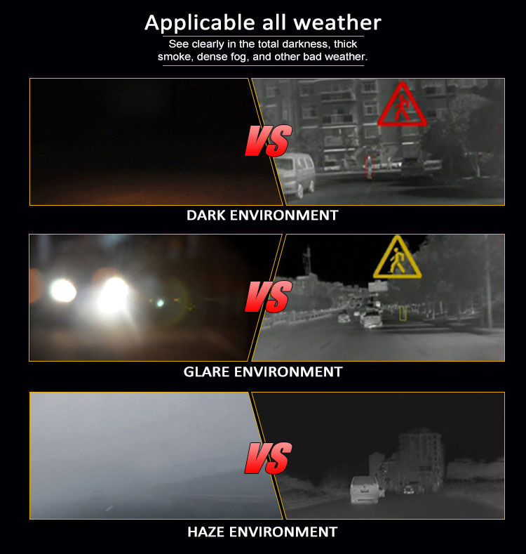 High Resolution 384*288px Thermal Imager Car Camera Driving Assistant Thermal Car Camera Extremely Reliable Thermal Camera Advanced Driver Assistance Systems