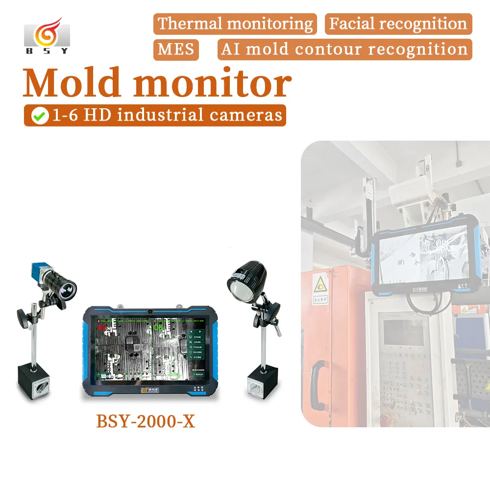 Dual-Camera Injection Mold Protection System with Automatic Light Compensation