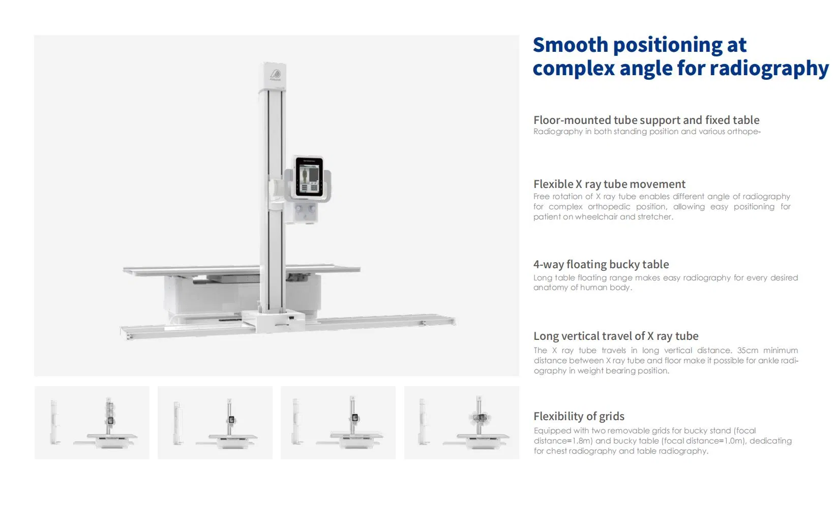 High-Resolution Floor X-ray System for Accurate Diagnostic Imaging