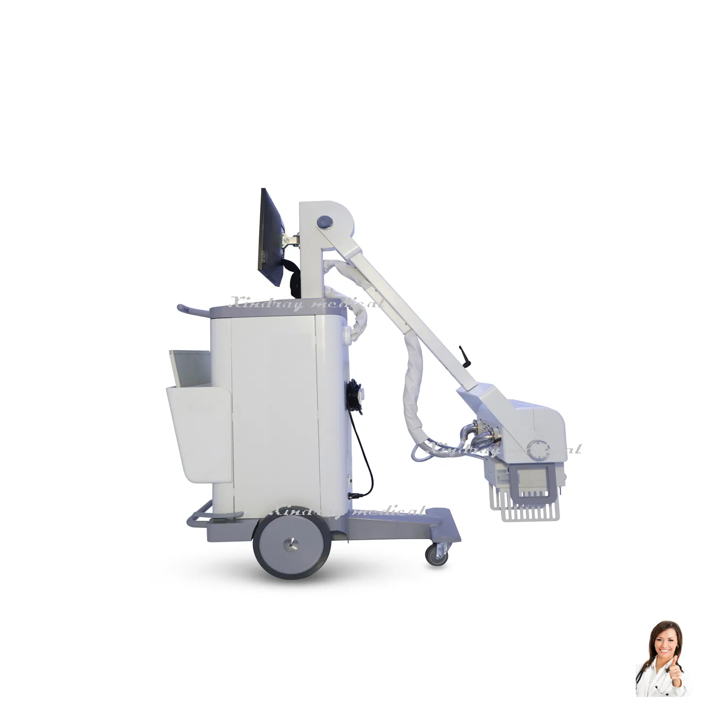 High Frequency Hospital Machine Medical Radiography Digital Mobile Portable X-ray Equipment