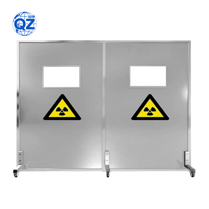 Medical Equipment X Ray Protection Mobile Lead Barrier with Lead Glass Winow