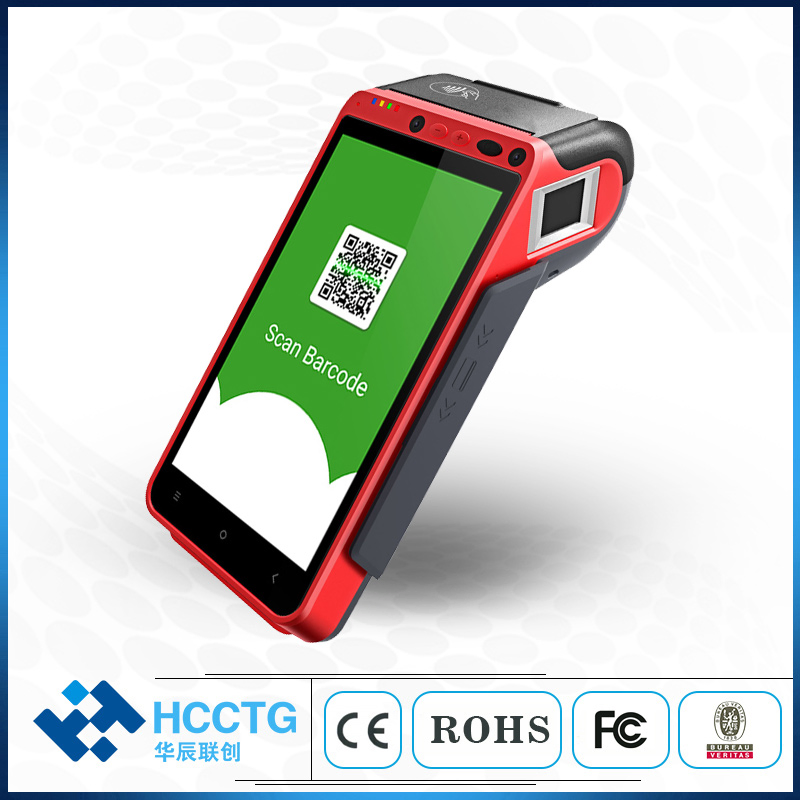 Mini Caisse Enregistreuse System Android Handheld Fiscal POS Terminal with Contactless Card Reader Hcc-Z100