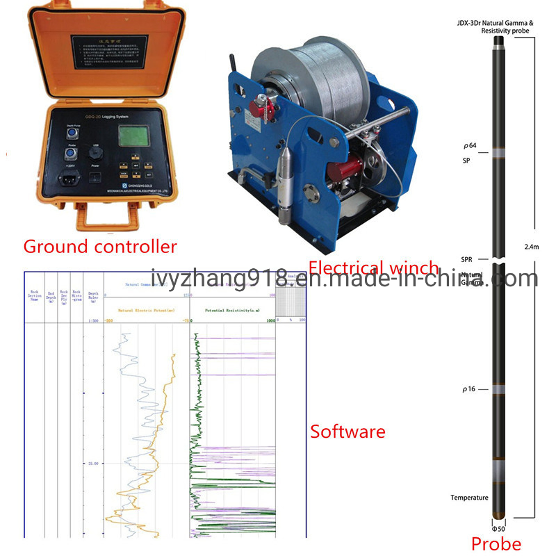 Borehole Density Logging Equipment Electrical Logging System Natural Gamma Logger Temperature Logging Caliper Logging System Geophysical Logging Tools