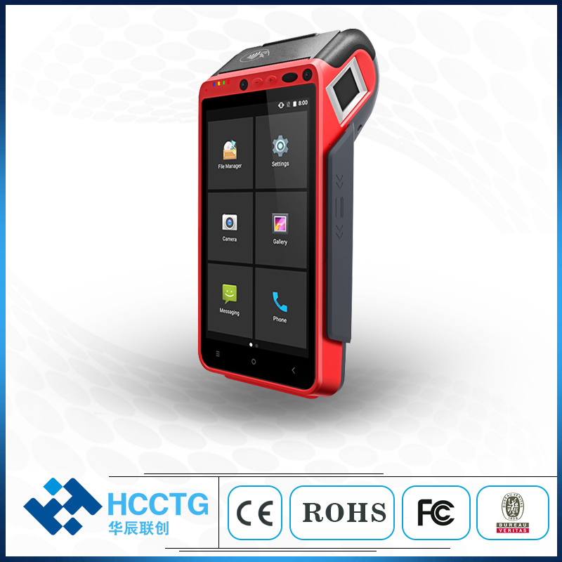 Mini Caisse Enregistreuse System Android Handheld Fiscal POS Terminal with Contactless Card Reader Hcc-Z100