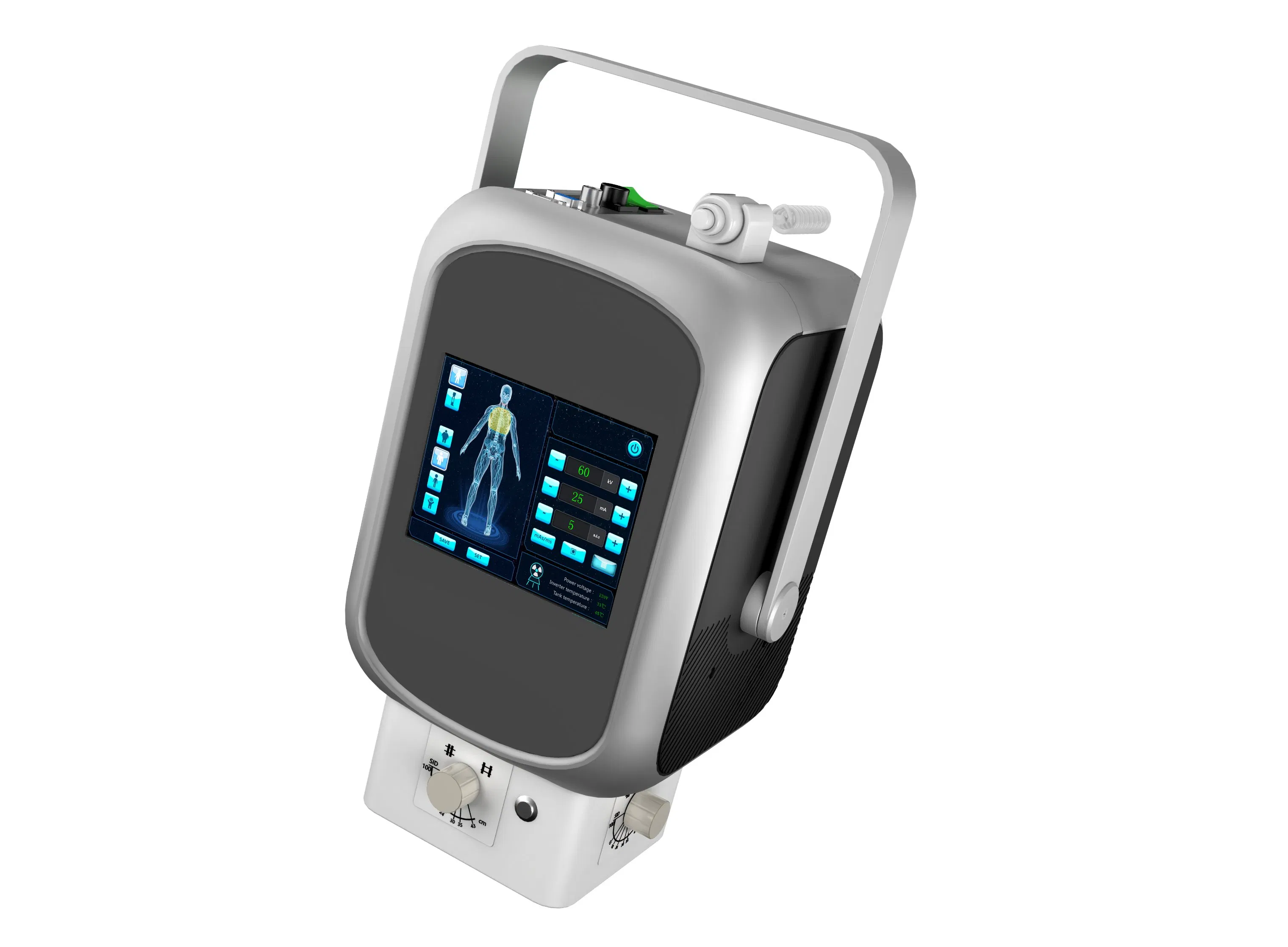 High Frequency Medical 160mA Mobile Portable X Ray Unit X-ray Device 8kw Xray Portable