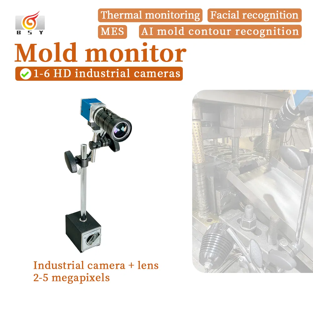 Dual-Camera Injection Mold Protection System with Automatic Light Compensation