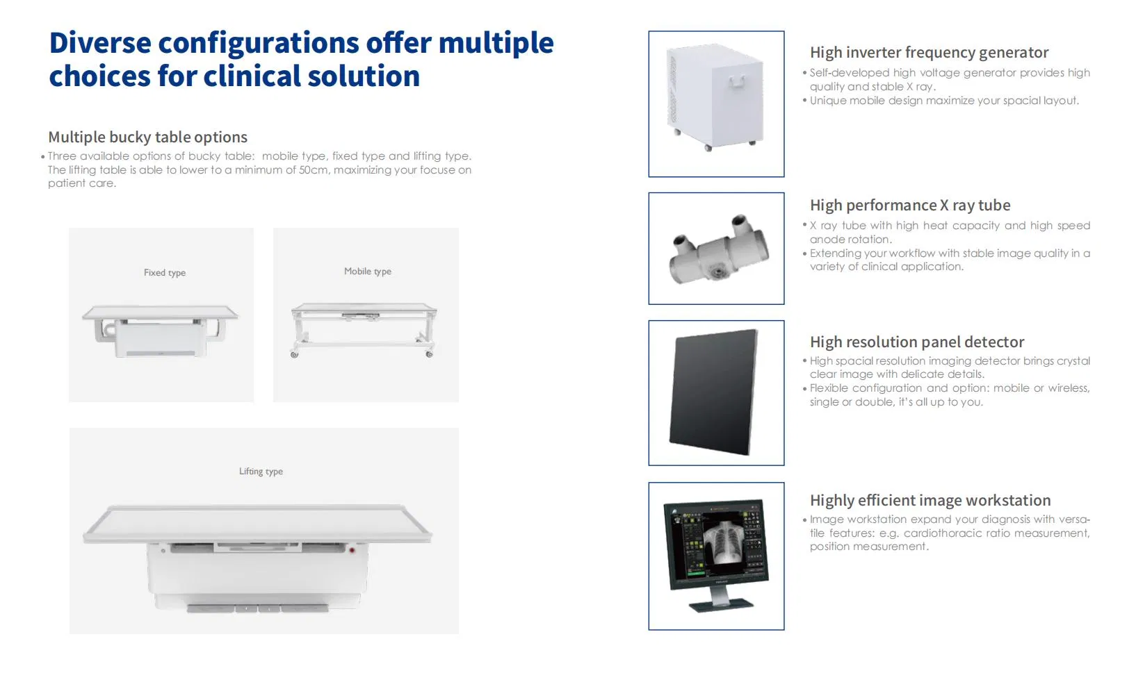 High-Resolution Floor X-ray System for Accurate Diagnostic Imaging