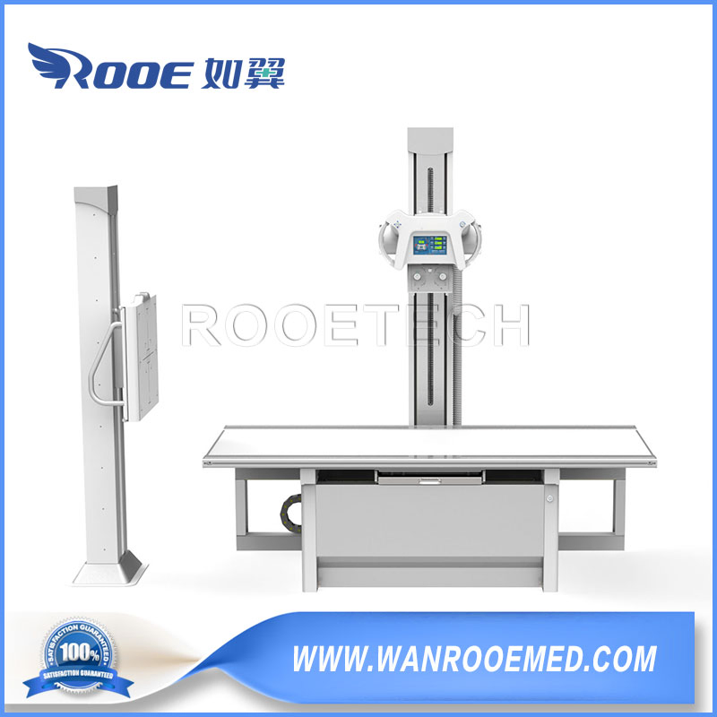 Floor-Mounted Medical Image Flat Bed X-ray Radiography System with Dr Detector