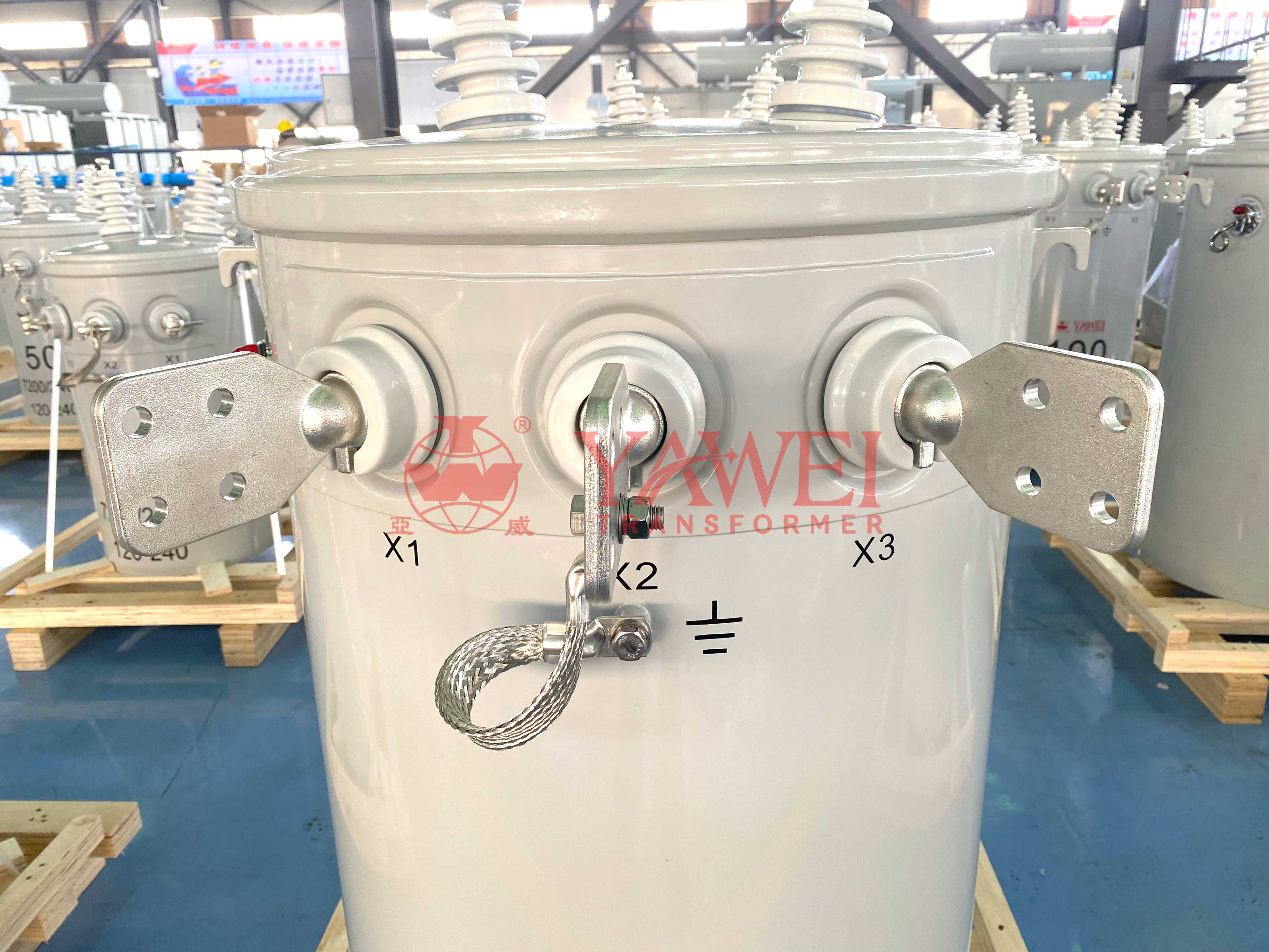 Yawei 10kVa Single Phase Oil Immersed Transformer Transformer Single Phase Distribution 50kVA 100kVA Pole Mounted Transformer