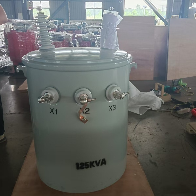 IEC/ANSI Certified Cylindrical Pole-Mounted Oil-Immersed Transformer - Compact Design for Safe Outdoor Pole Installation