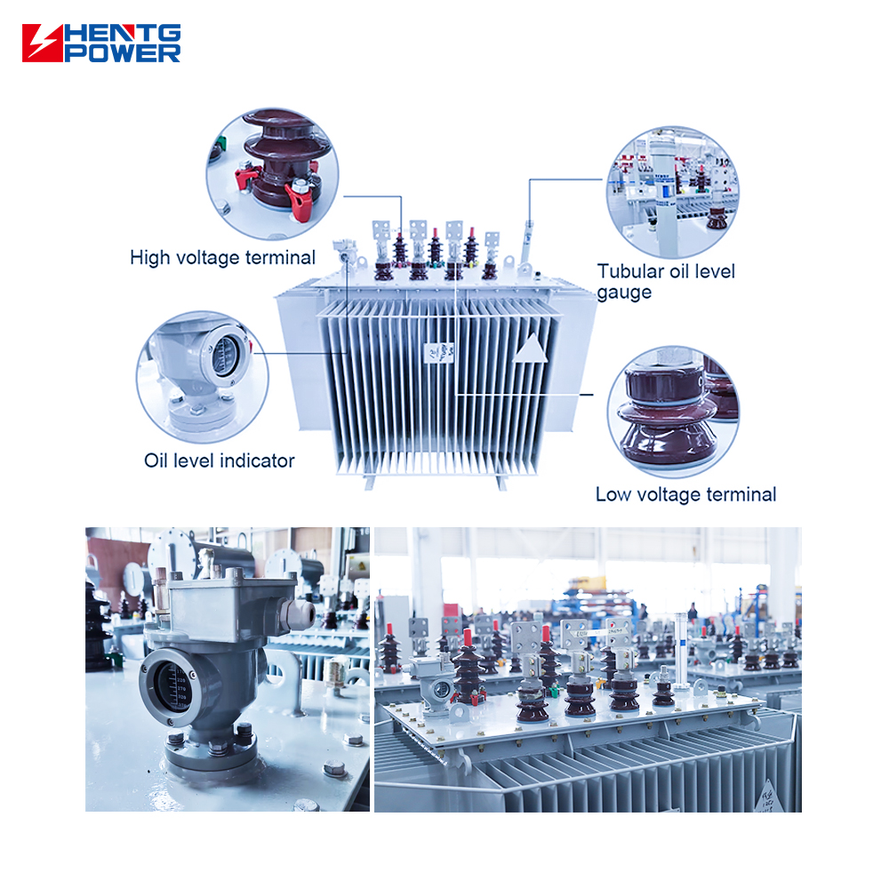 HENTG POWER Hermetically Sealed Oil-immersed 250KVA 315KVA Three-Phase Oil-Immersed Step-Down Distribution Transformer