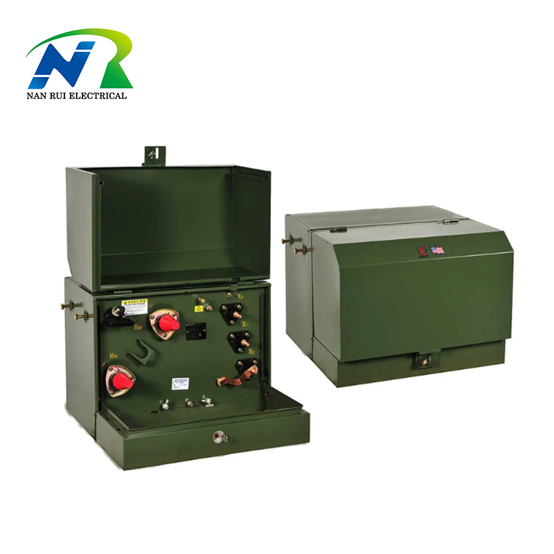 Custom 50kVA 60Hz IEEE Pad Mounted Distribution Transformer Aluminum Or Copper Single Phase Transformer