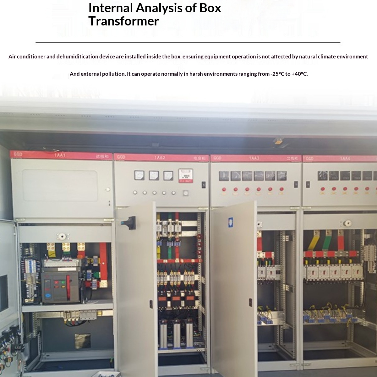European-style Rectangular Box-type Substation 630kva Outdoor Mobile Distribution Room Pre-assembled Complete Box Transformer