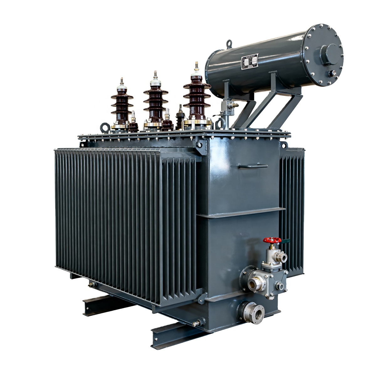 10kV/11kV/22kV Shandong Oil Immersed Transformer 50-2500kVA Output 440V/400V/230VCopper/Aluminium Winding With Conservator Tank