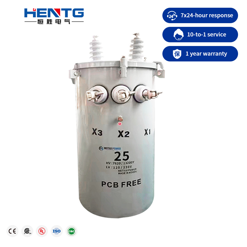 Factory Direct Sale Single-Phase Pole Mounted Oil-type Distribution Transformer Step Down Copper Wire ONAN Cooling 75-100kVA