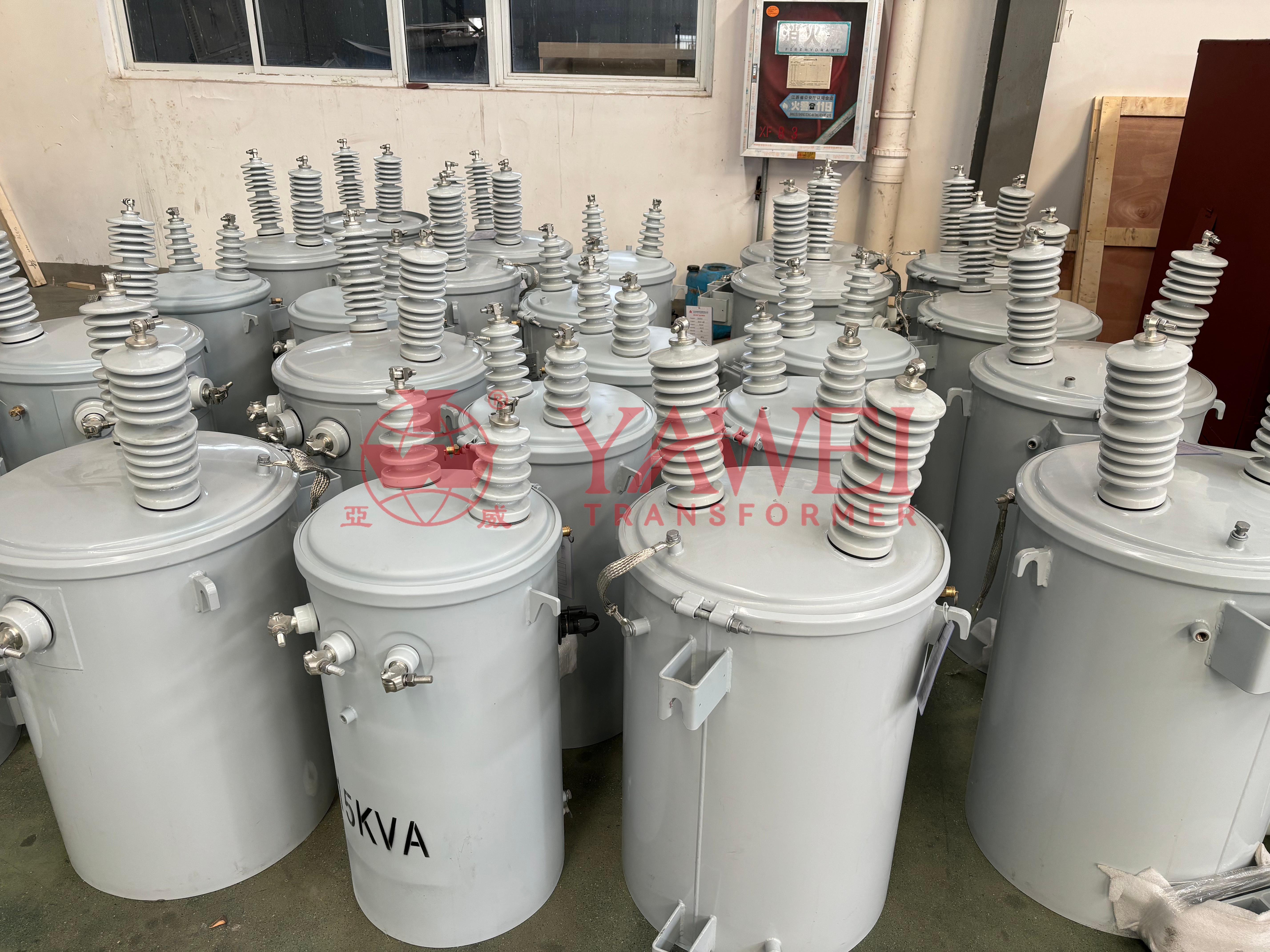 High Perfomance 13.2KV 240V/120V 50KVA Oil Immersed Distribution Transformer Single-phase Pole Mounted Transformer