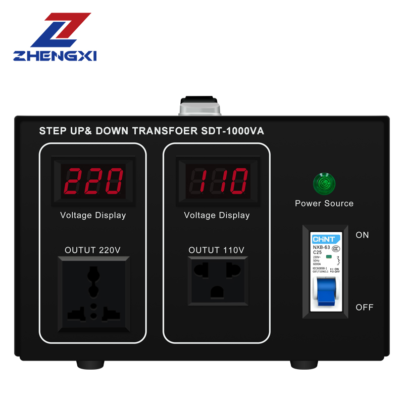 SDT-1000VA 1000W Home Transformer 110VAC-220VAC/220VAC-110VAC Step-up Step-down For Home Application