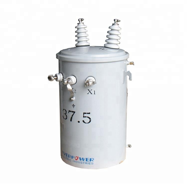 100KVA Single Phase Oil Immersed Transformer for 13.62kv Pole Mounted Single Phase Distribution Transformer