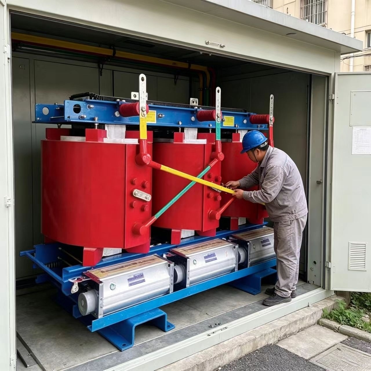 50Hz 6/6.3/6.6/10/10.5/11KV 30--4000KVA SC(B)H15 Amorphous Alloy Dry Type Transformer , Dyn11