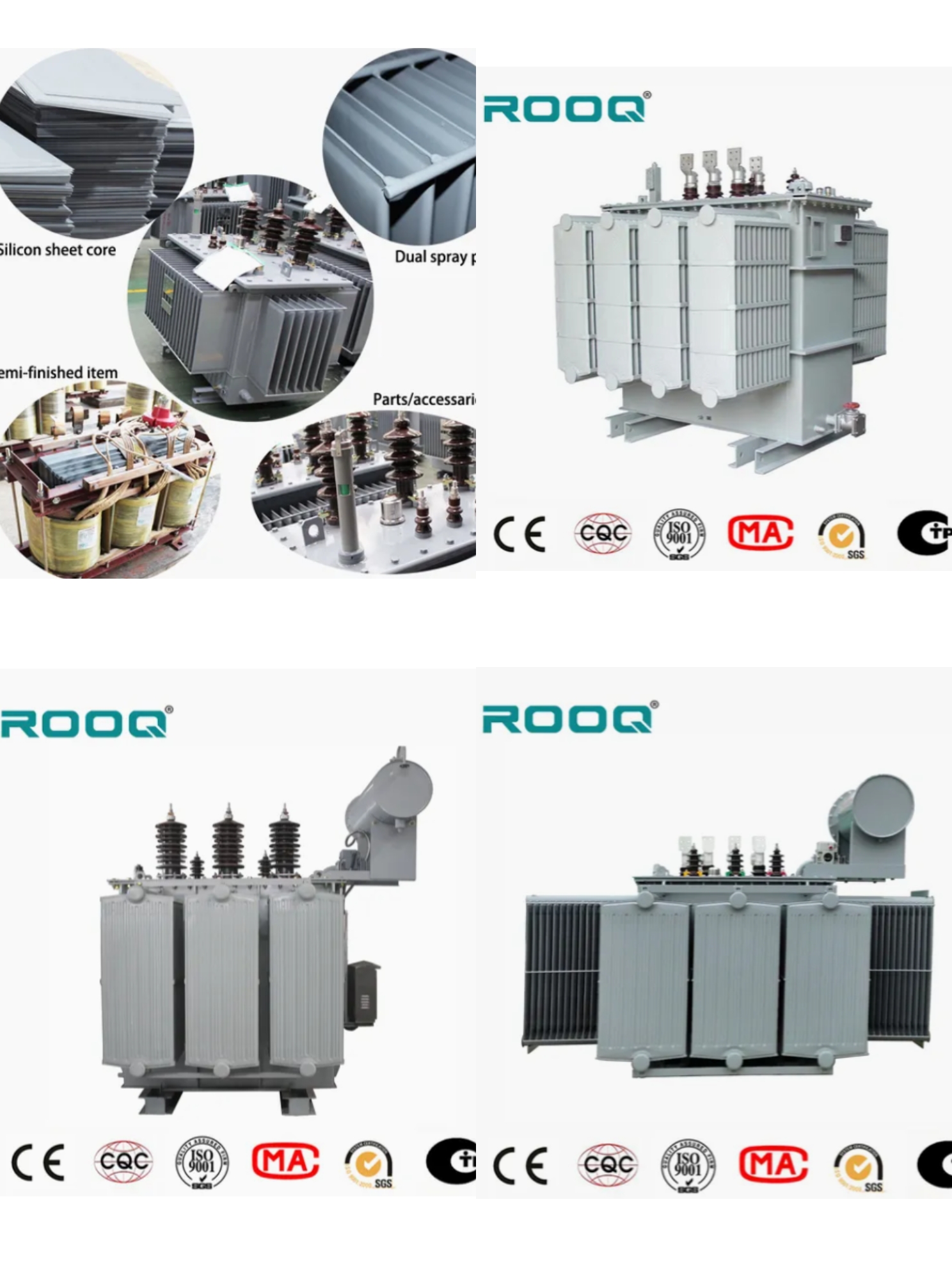 33kV 35kV Three Phase Pure Copper Winding Oil Immersed Transformer With Conservator CE Certified 1250-4000KVA