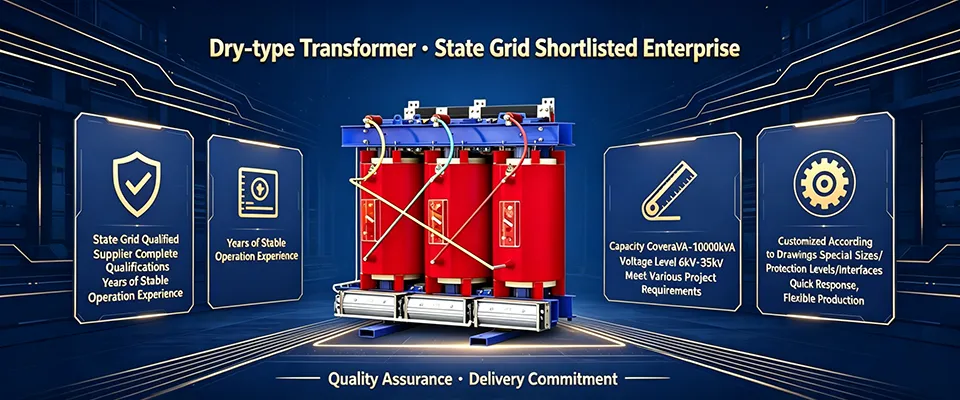 Scb10 Series 30kVA to 2500kVA Epoxy Resin Casting Dry Type Transformer