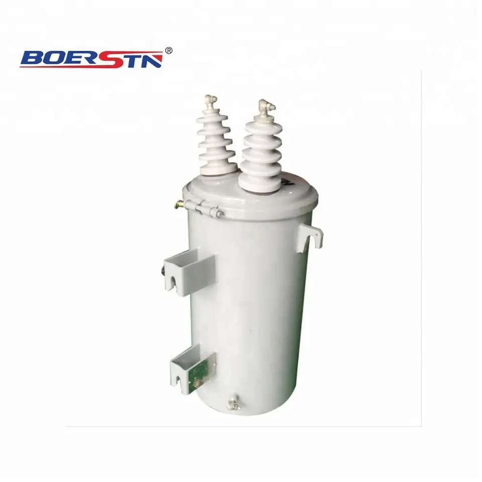 Single-Phase Overhead Power Distribution Transformer Non-PCB Oil Type Pole Mounted 240V AC Metal Material