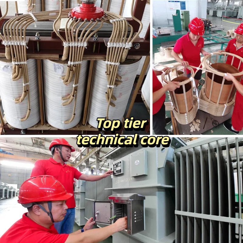 Continuous Duty 3 MVA 1MVA 1000KVA Oil Power Transformer 400V to 11KV 50Hz Input 6KV and 35KV 380V 480V Output Aluminum Material
