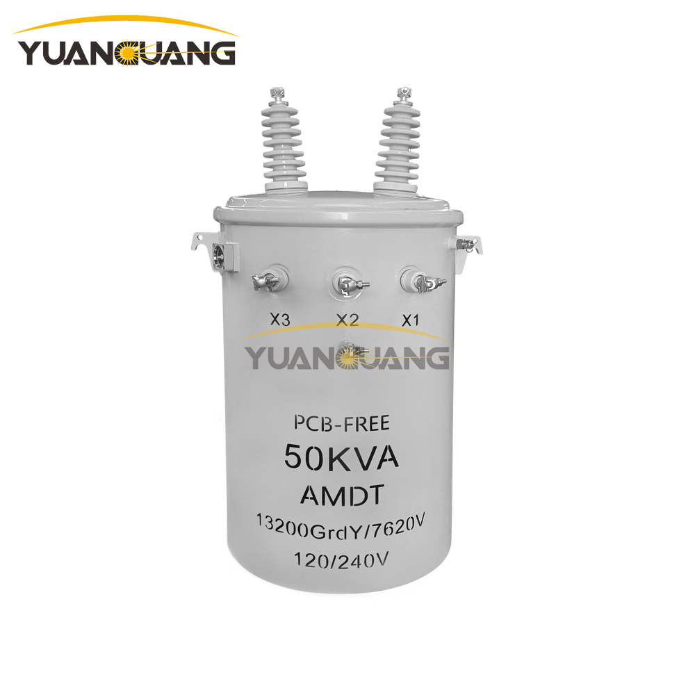 Amorphous Alloy Copper Aluminum Winding 125kVA 160kAV 200kVA 13.8kV Single Phase Pole Mounted Top Transformer Price