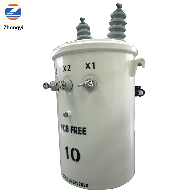 D9-5KVA 11KV/0.24KV Single Phase Oil Immersed Pole Mount Power Distribution Transformer 11KV 5KVA