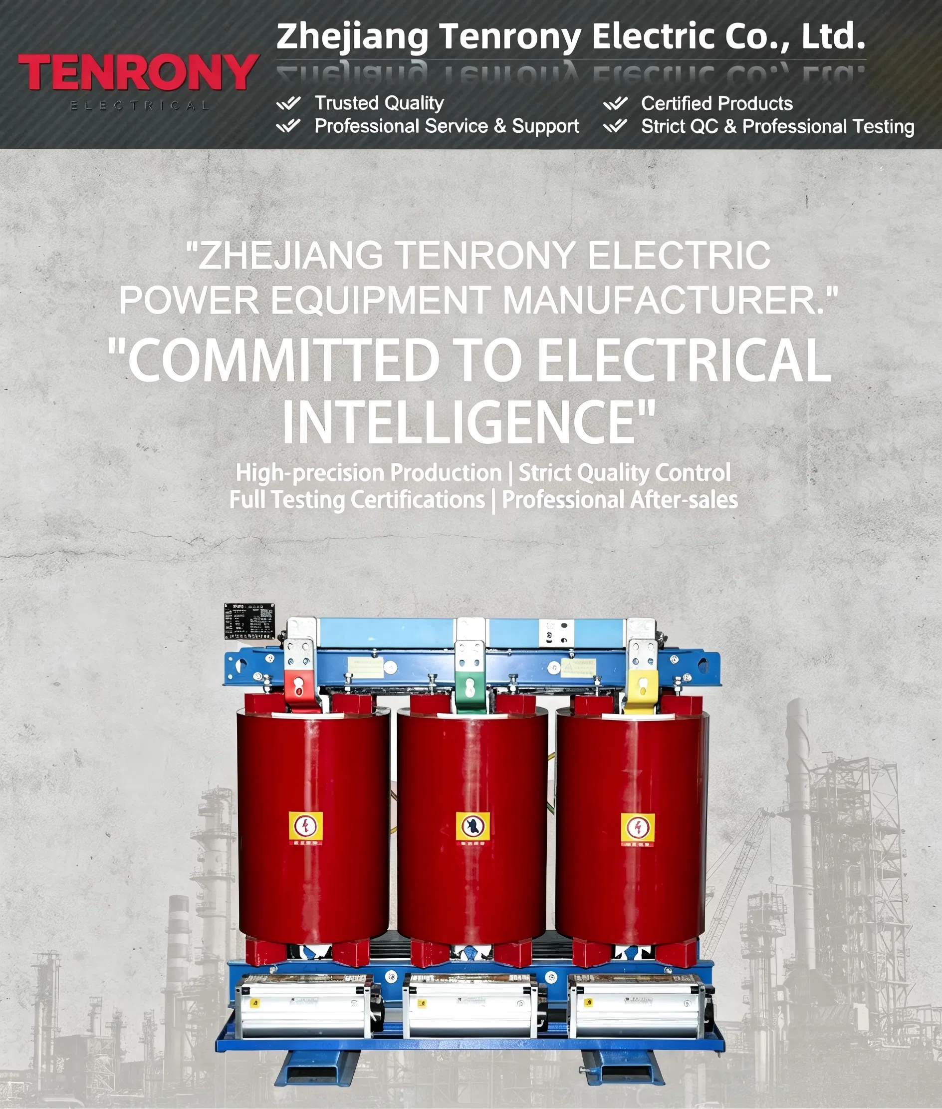 Current Transformer Three Phase Epoxy Resin Casting Transformer Indoor Dry Type Compact Electrical Transformer