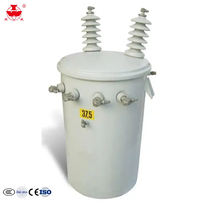 10KV 167KVA D11 Single Phase Pole Mounted Transformer Oil Immersed CSP Copper Winding 220V 110V Output Distribution Transformer