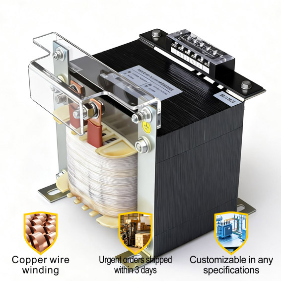 CE ISO Single Phase Transformer 10kVA 380/220V To 48/36/24/12V For Battery Charging System