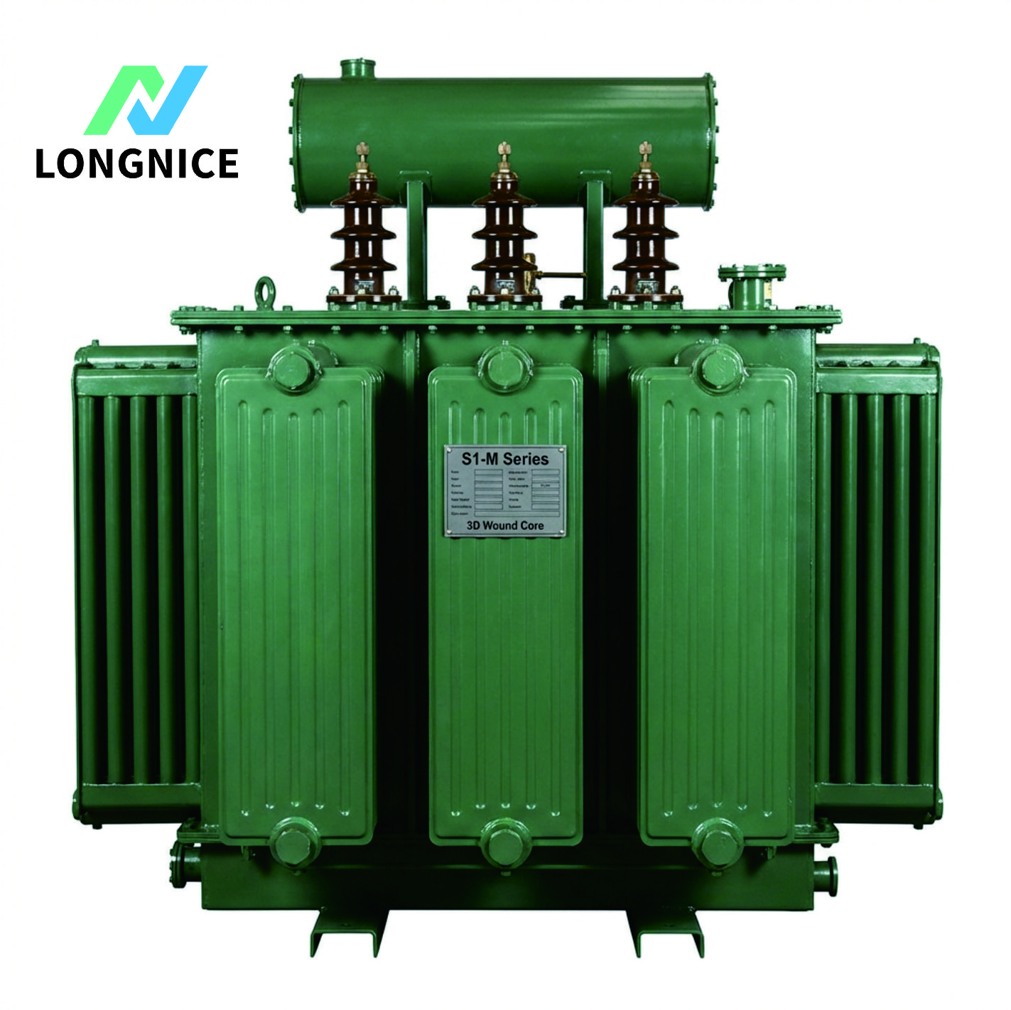 33kV 3 Phase Oil Immersed Transformer with Conservator 50-3000kVA 100% Copper Winding Distribution Transformer