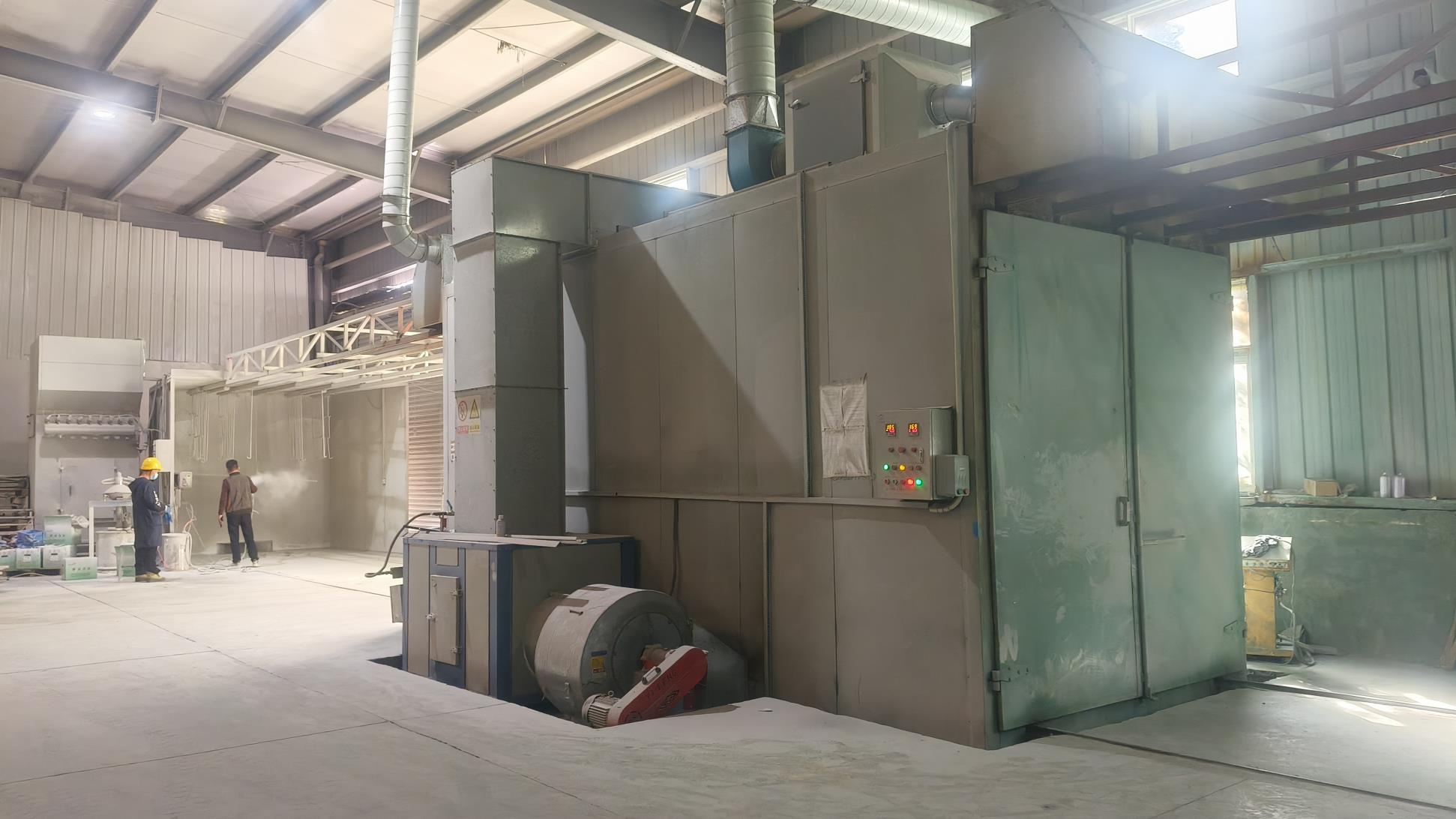 Spray painting line