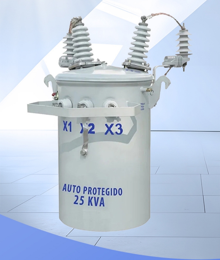 Single-Phase Pole Mounted Distribution Transformer Structure