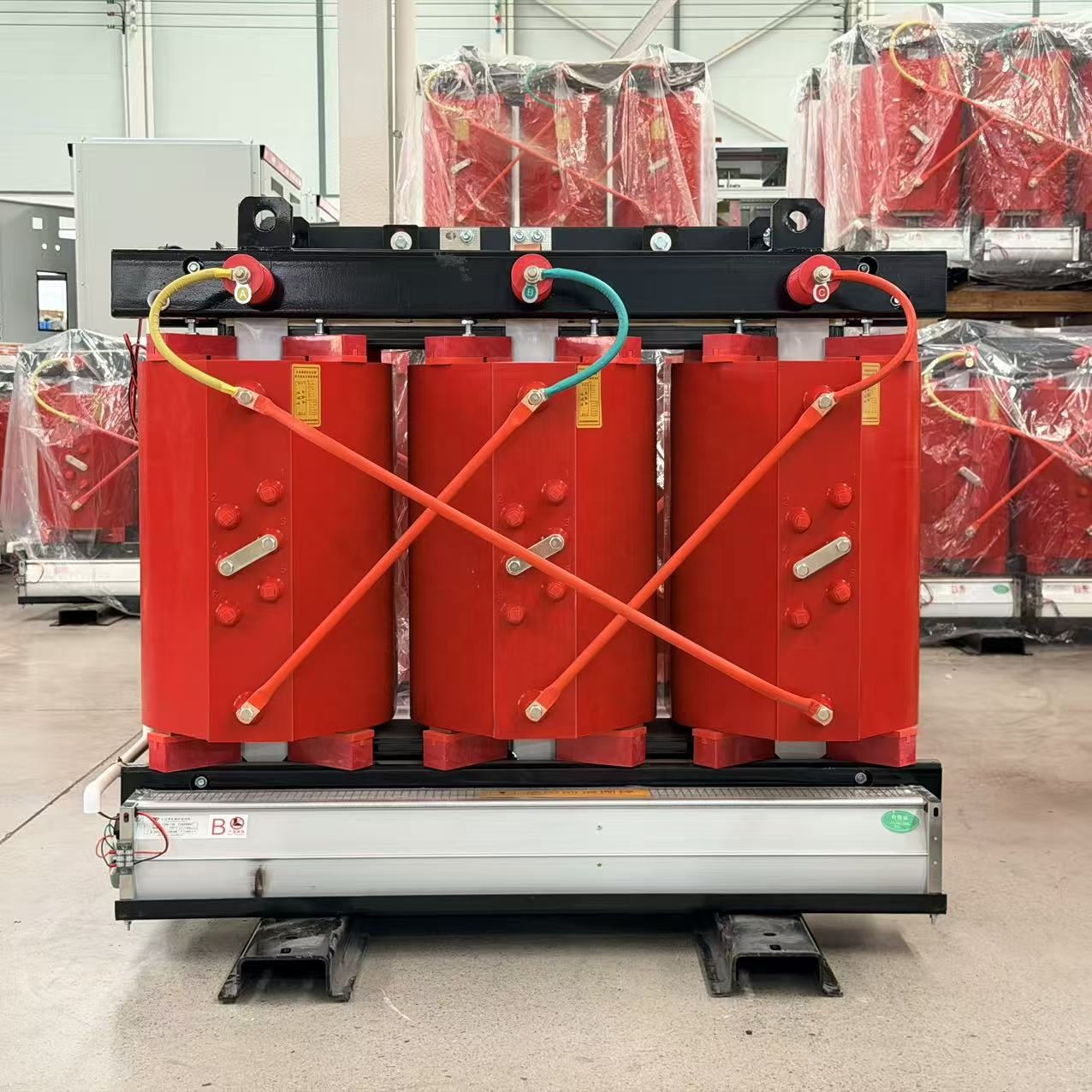 Dry Three Phase 50/60Hz Distribution Transformer 10kV/11kV 500/600kVA Winding 220V Output CE Approved