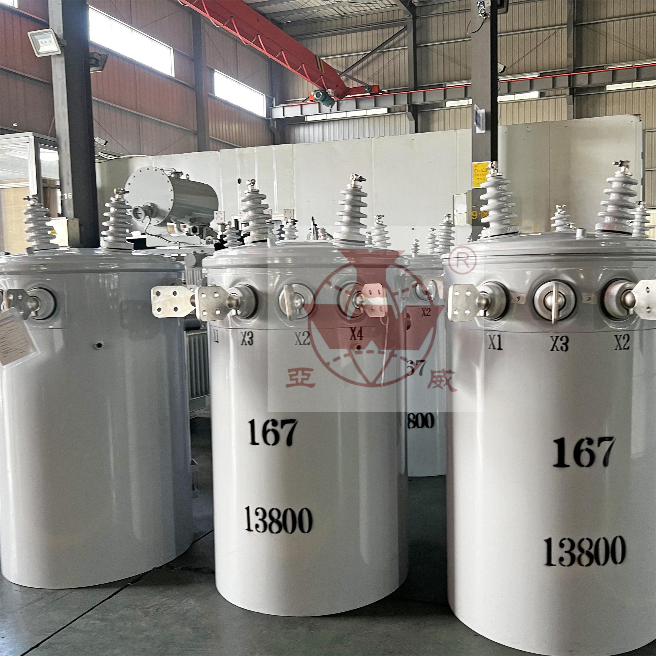 Multitudinous Single Phase Pole Mounted Transformer USA Canada Fast Delivery Voltage Adjustment