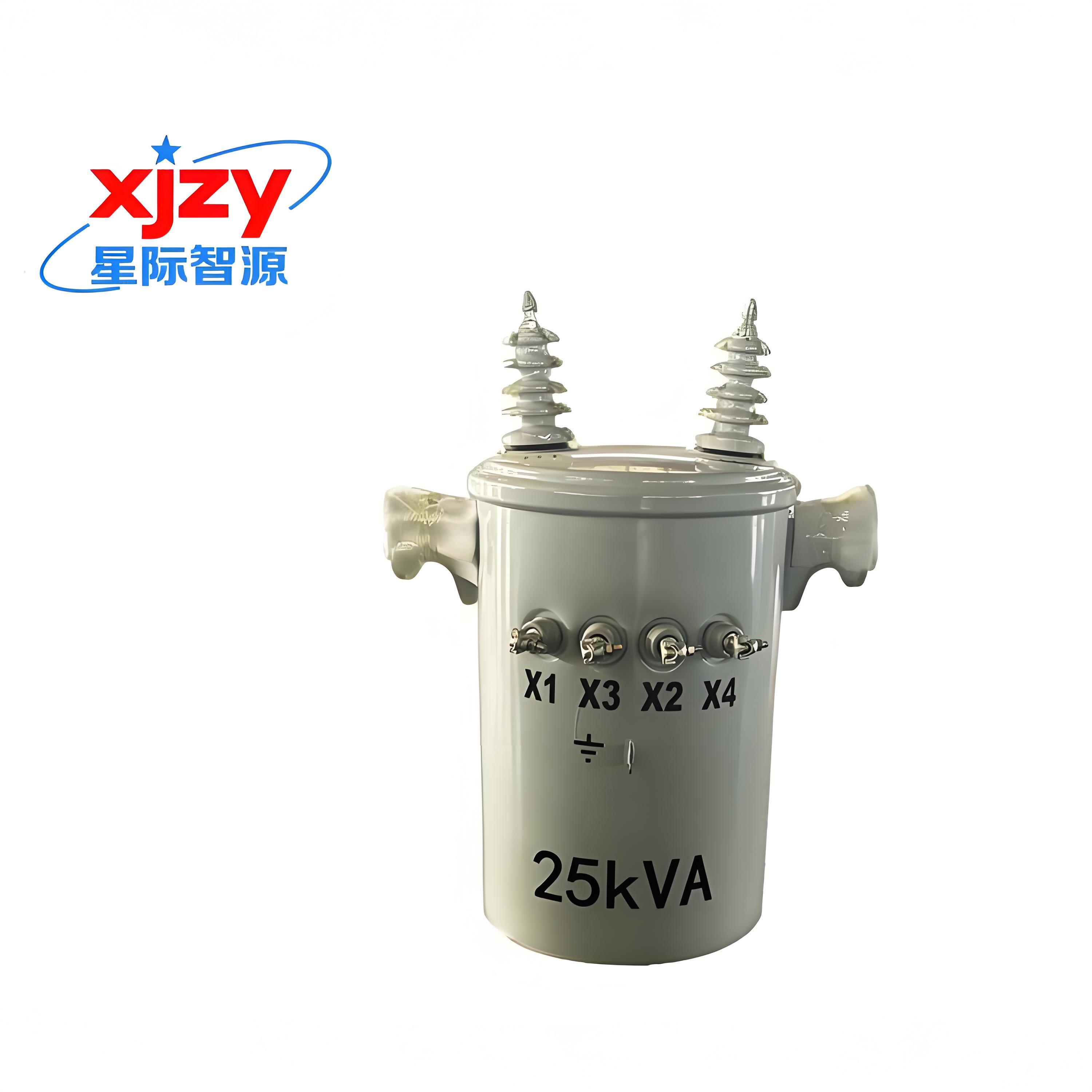 5KVA 10KVA 15KVA Customized Single-phase 50/60Hz Oil-Immersed Pole-mounted Transformer 15KV 34.5KV 69KV Power Distribution