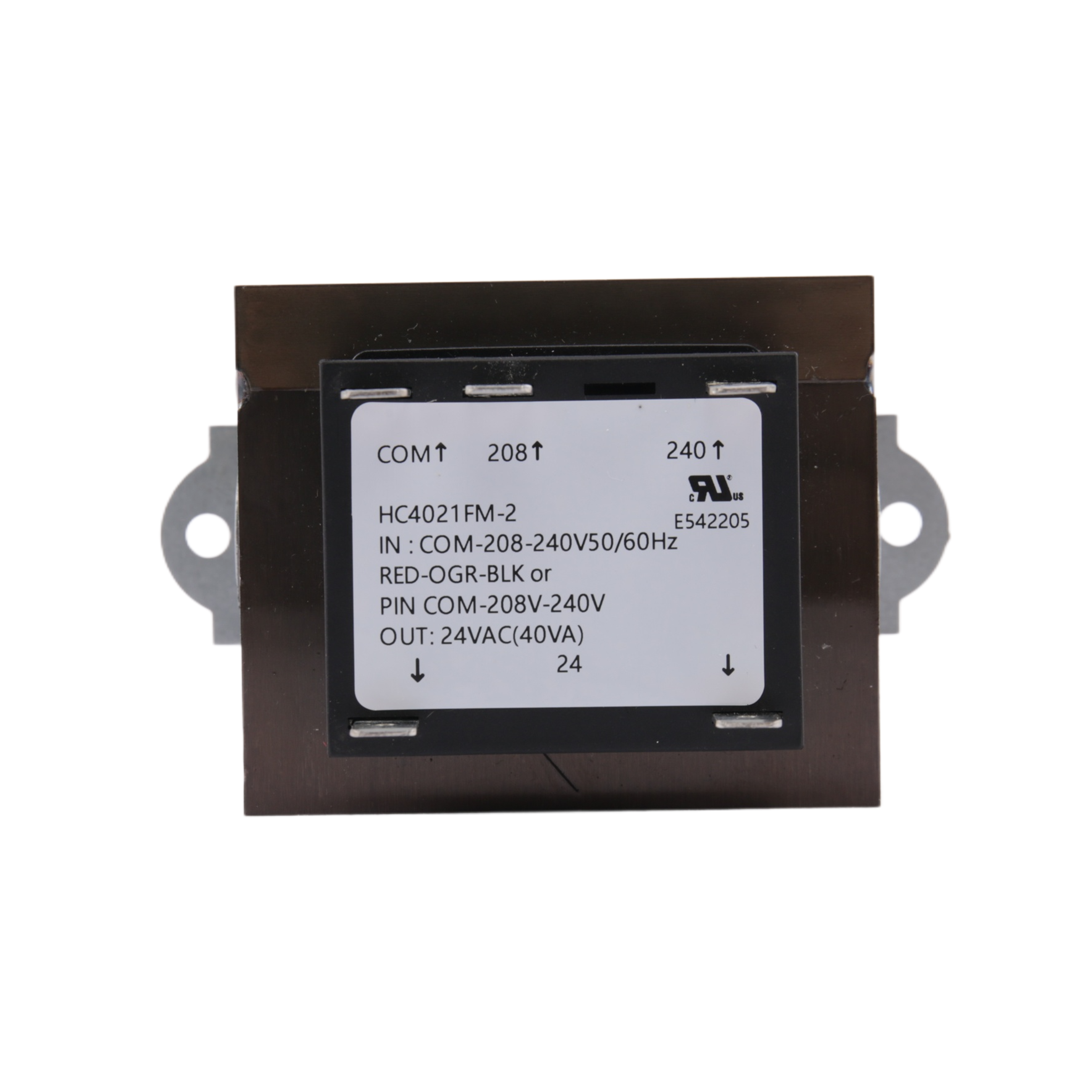 UL Approved Lead Type Class 2 Control Transformer Primary 208/240V Secondary 24V 30VA Isolation Control HVAC Transformer